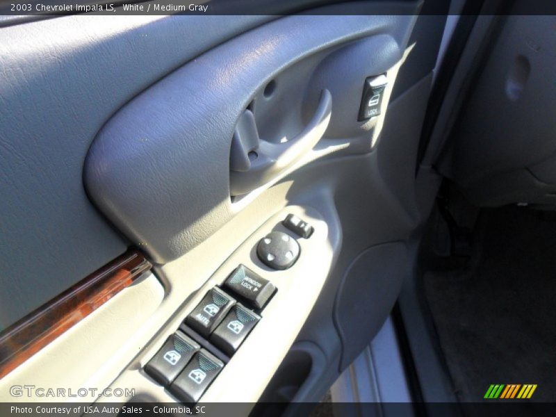 White / Medium Gray 2003 Chevrolet Impala LS