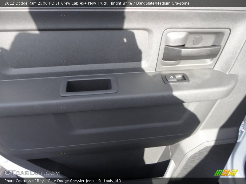 Bright White / Dark Slate/Medium Graystone 2012 Dodge Ram 2500 HD ST Crew Cab 4x4 Plow Truck