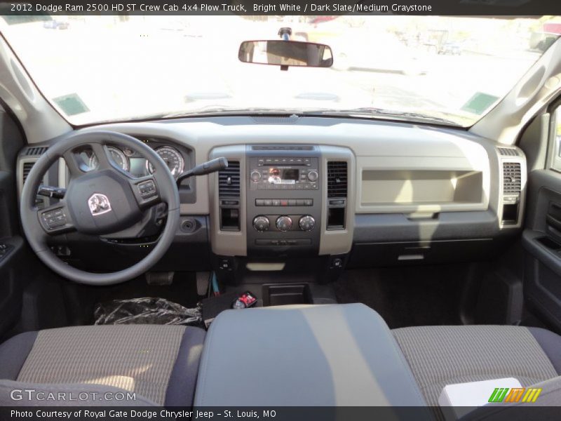 Bright White / Dark Slate/Medium Graystone 2012 Dodge Ram 2500 HD ST Crew Cab 4x4 Plow Truck