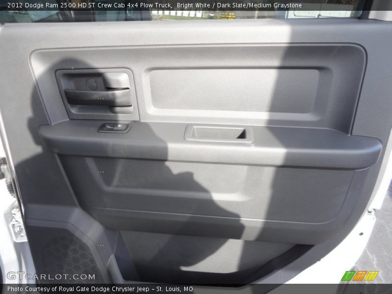 Bright White / Dark Slate/Medium Graystone 2012 Dodge Ram 2500 HD ST Crew Cab 4x4 Plow Truck