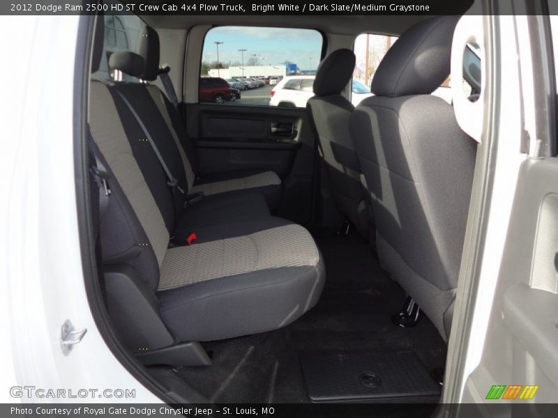 Bright White / Dark Slate/Medium Graystone 2012 Dodge Ram 2500 HD ST Crew Cab 4x4 Plow Truck