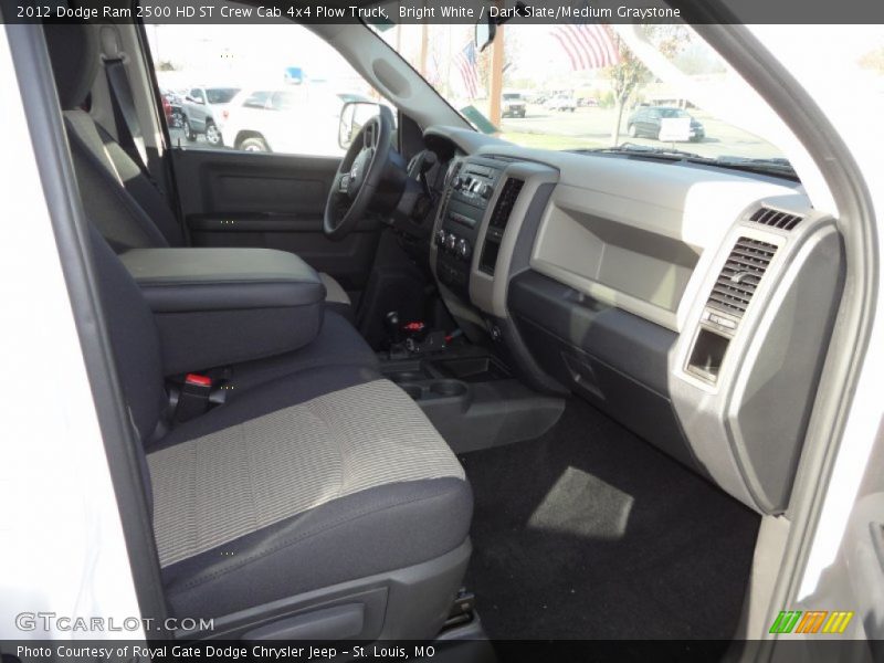 Bright White / Dark Slate/Medium Graystone 2012 Dodge Ram 2500 HD ST Crew Cab 4x4 Plow Truck
