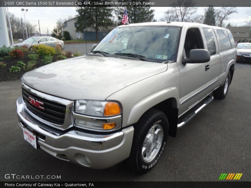 Silver Birch Metallic / Dark Pewter 2005 GMC Sierra 1500 SLT Extended Cab 4x4