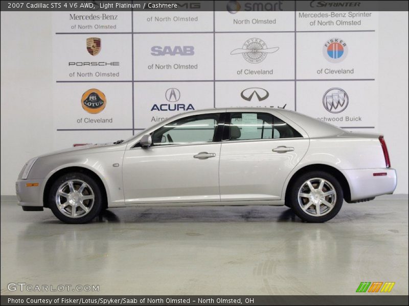 Light Platinum / Cashmere 2007 Cadillac STS 4 V6 AWD