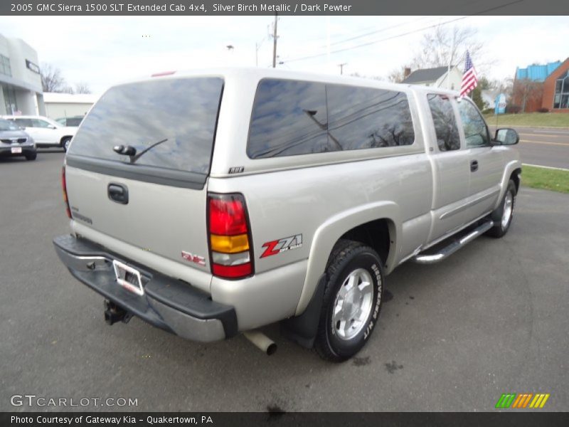 Silver Birch Metallic / Dark Pewter 2005 GMC Sierra 1500 SLT Extended Cab 4x4