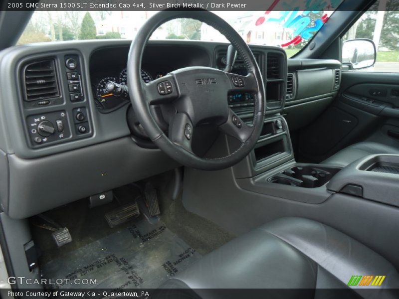 Silver Birch Metallic / Dark Pewter 2005 GMC Sierra 1500 SLT Extended Cab 4x4