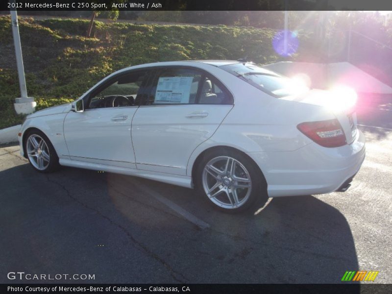 Arctic White / Ash 2012 Mercedes-Benz C 250 Sport