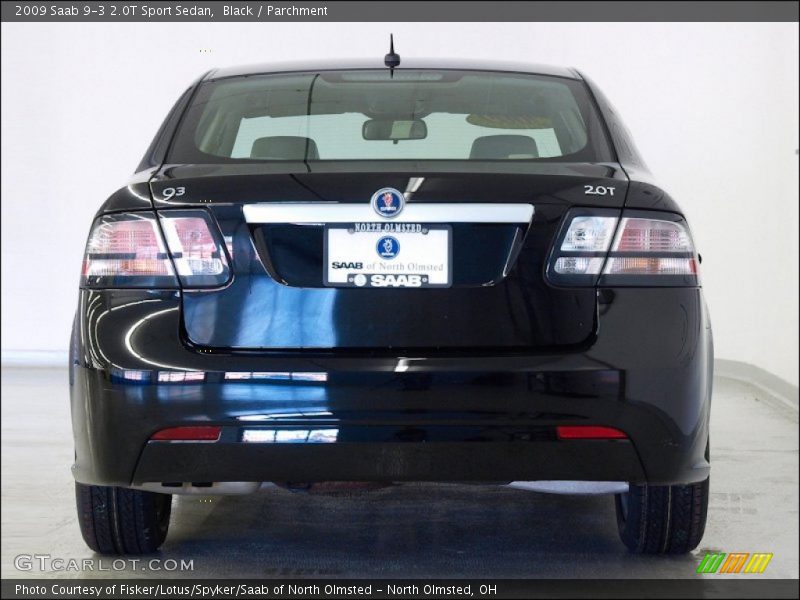 Black / Parchment 2009 Saab 9-3 2.0T Sport Sedan