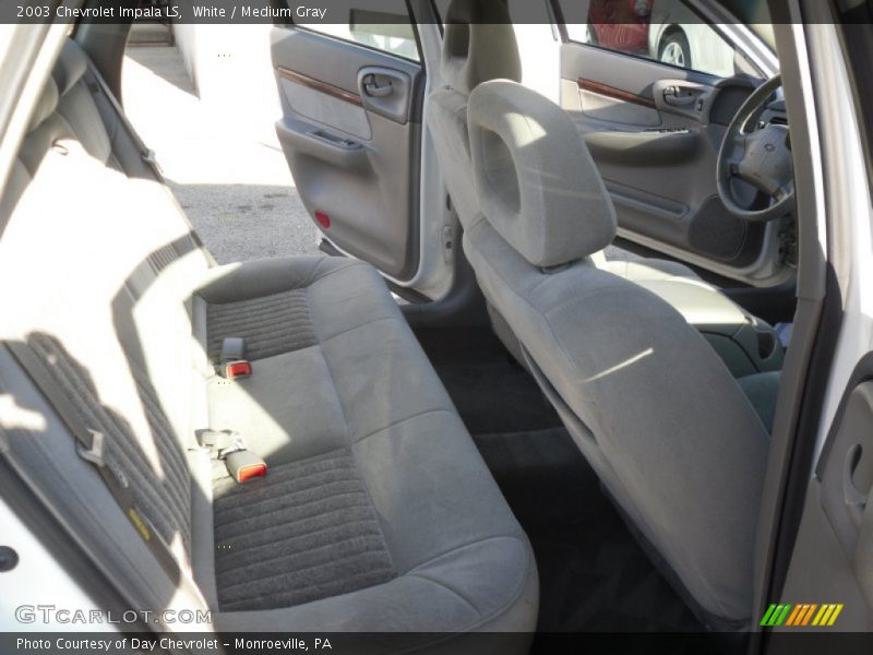 White / Medium Gray 2003 Chevrolet Impala LS