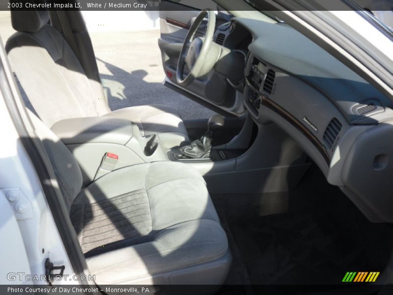 White / Medium Gray 2003 Chevrolet Impala LS