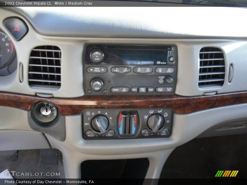 White / Medium Gray 2003 Chevrolet Impala LS