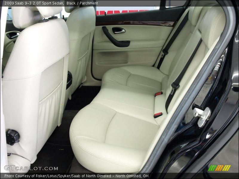 Black / Parchment 2009 Saab 9-3 2.0T Sport Sedan