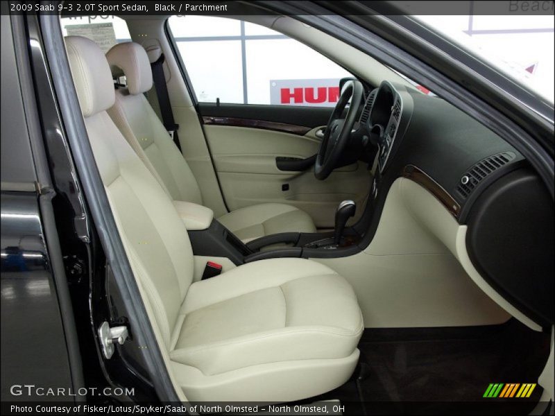 Black / Parchment 2009 Saab 9-3 2.0T Sport Sedan
