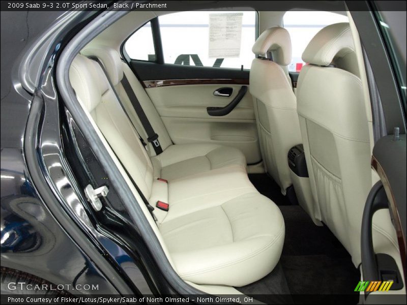 Black / Parchment 2009 Saab 9-3 2.0T Sport Sedan