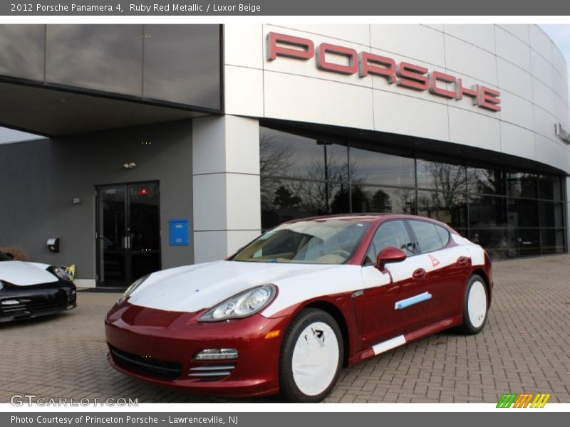 Ruby Red Metallic / Luxor Beige 2012 Porsche Panamera 4