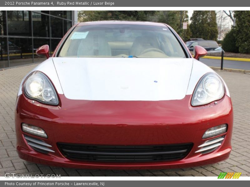 Ruby Red Metallic / Luxor Beige 2012 Porsche Panamera 4