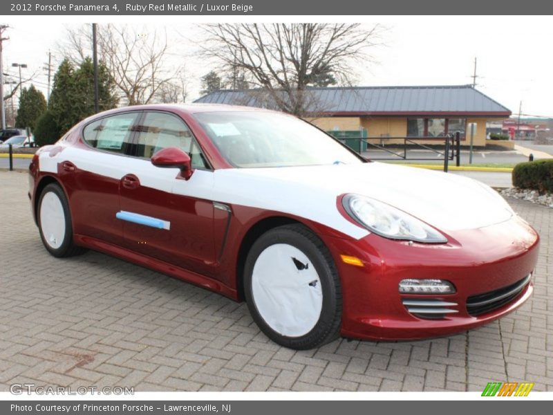 Ruby Red Metallic / Luxor Beige 2012 Porsche Panamera 4