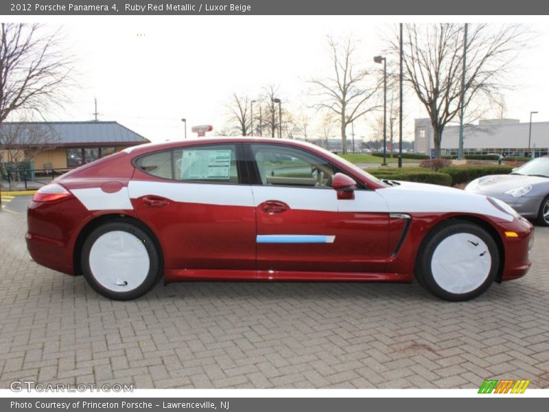 Ruby Red Metallic / Luxor Beige 2012 Porsche Panamera 4