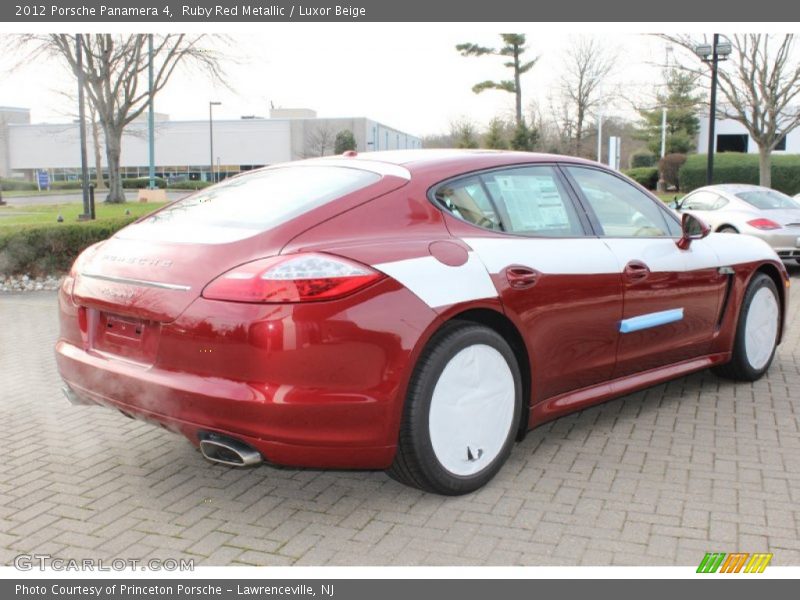 Ruby Red Metallic / Luxor Beige 2012 Porsche Panamera 4