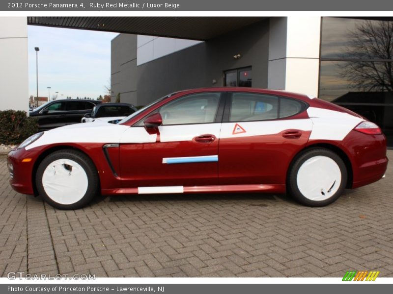 Ruby Red Metallic / Luxor Beige 2012 Porsche Panamera 4