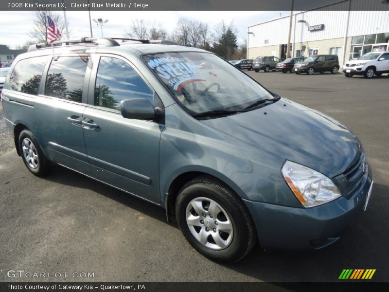Glacier Blue Metallic / Beige 2008 Kia Sedona LX