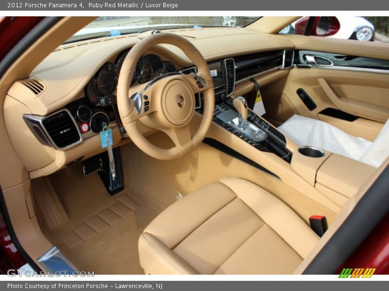  2012 Panamera 4 Luxor Beige Interior