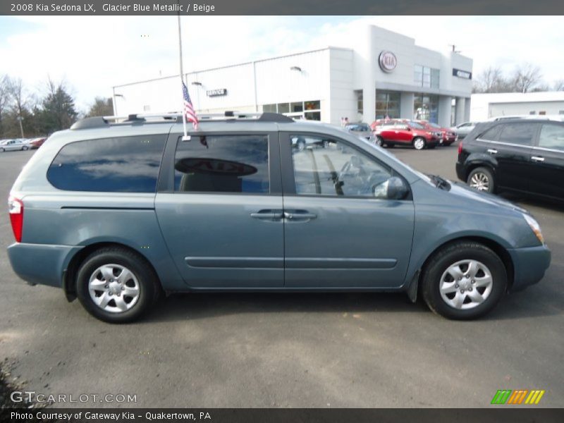 Glacier Blue Metallic / Beige 2008 Kia Sedona LX