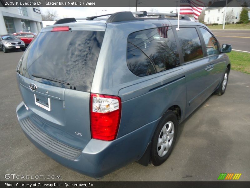 Glacier Blue Metallic / Beige 2008 Kia Sedona LX