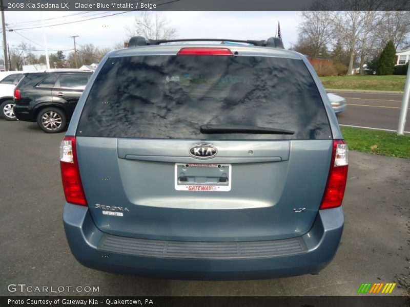 Glacier Blue Metallic / Beige 2008 Kia Sedona LX