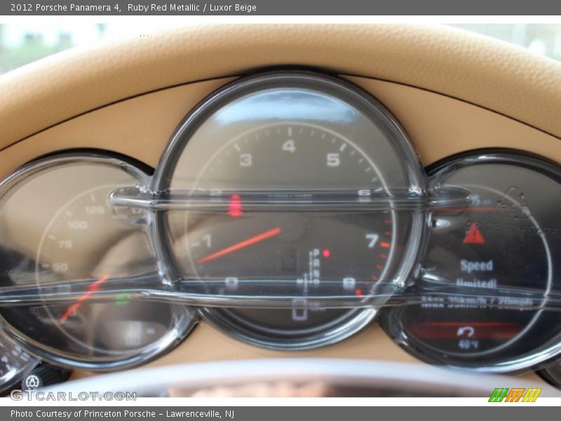 Ruby Red Metallic / Luxor Beige 2012 Porsche Panamera 4
