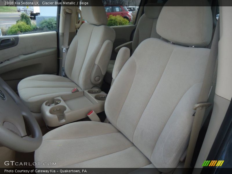 Glacier Blue Metallic / Beige 2008 Kia Sedona LX