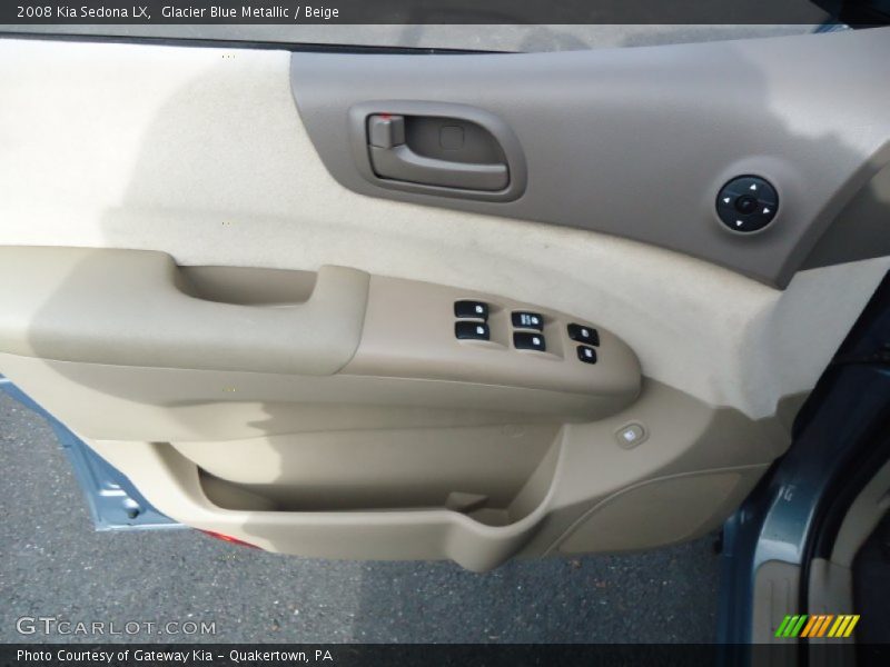 Glacier Blue Metallic / Beige 2008 Kia Sedona LX