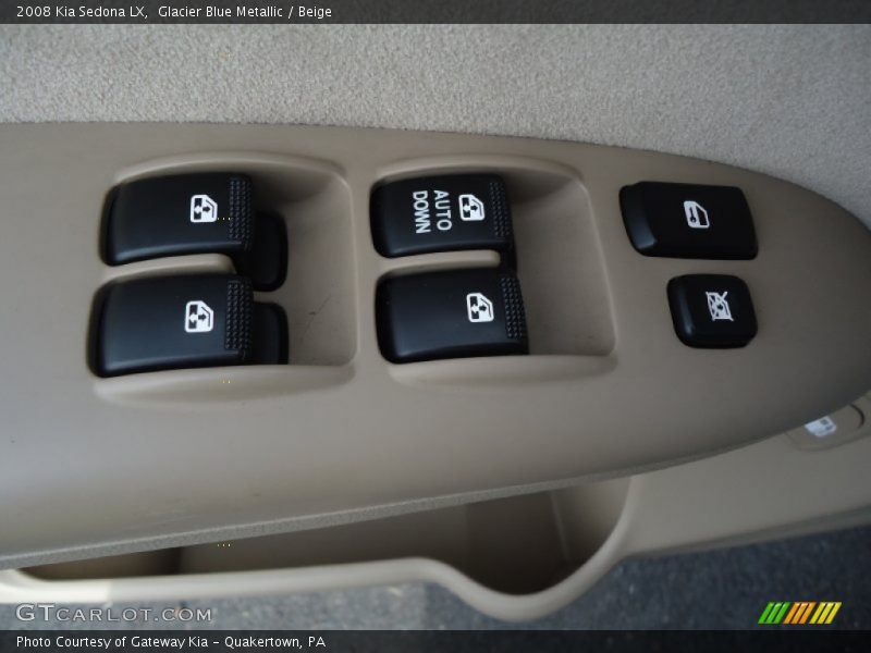 Glacier Blue Metallic / Beige 2008 Kia Sedona LX