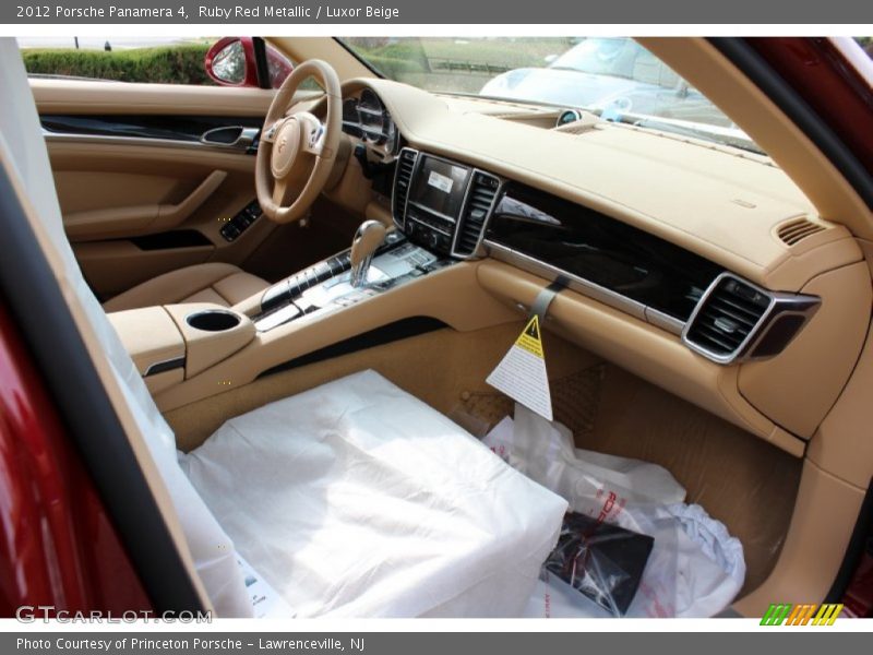 Ruby Red Metallic / Luxor Beige 2012 Porsche Panamera 4