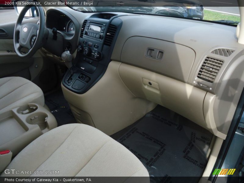 Glacier Blue Metallic / Beige 2008 Kia Sedona LX
