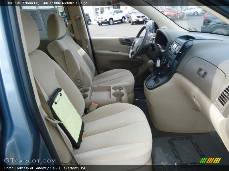 Glacier Blue Metallic / Beige 2008 Kia Sedona LX