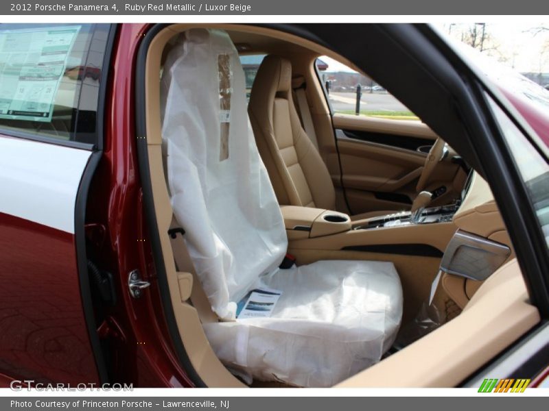 Ruby Red Metallic / Luxor Beige 2012 Porsche Panamera 4