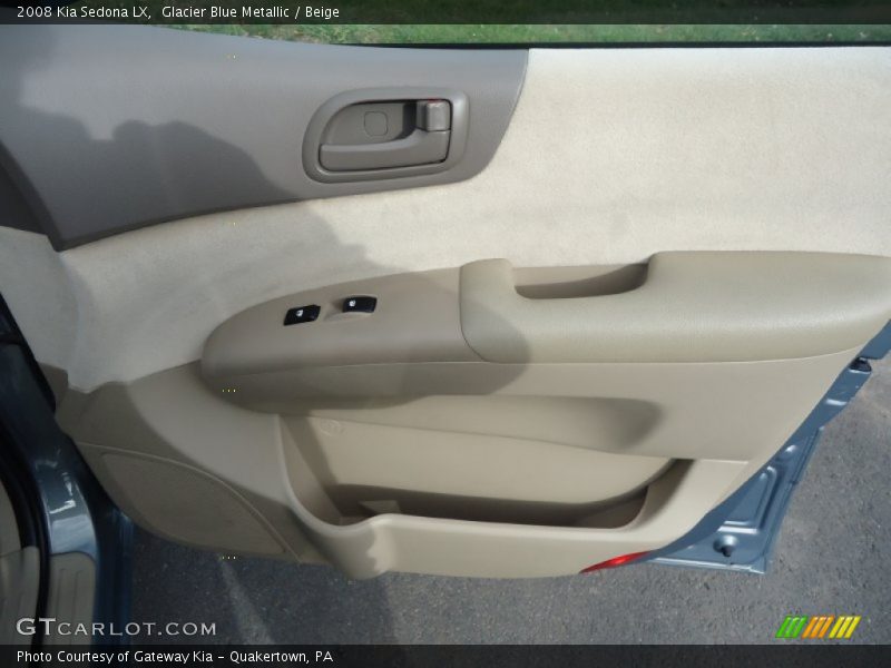 Glacier Blue Metallic / Beige 2008 Kia Sedona LX