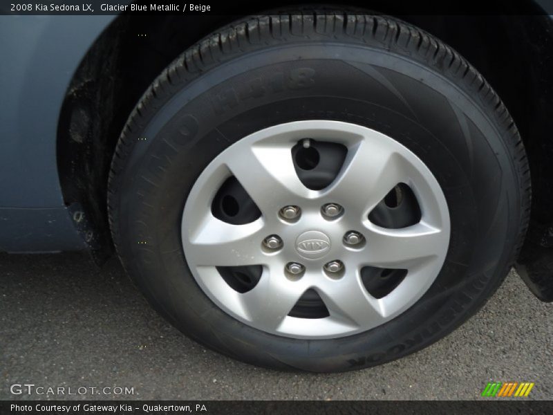 Glacier Blue Metallic / Beige 2008 Kia Sedona LX