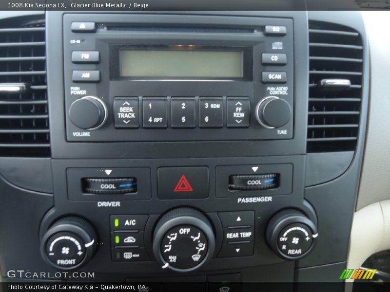 Glacier Blue Metallic / Beige 2008 Kia Sedona LX