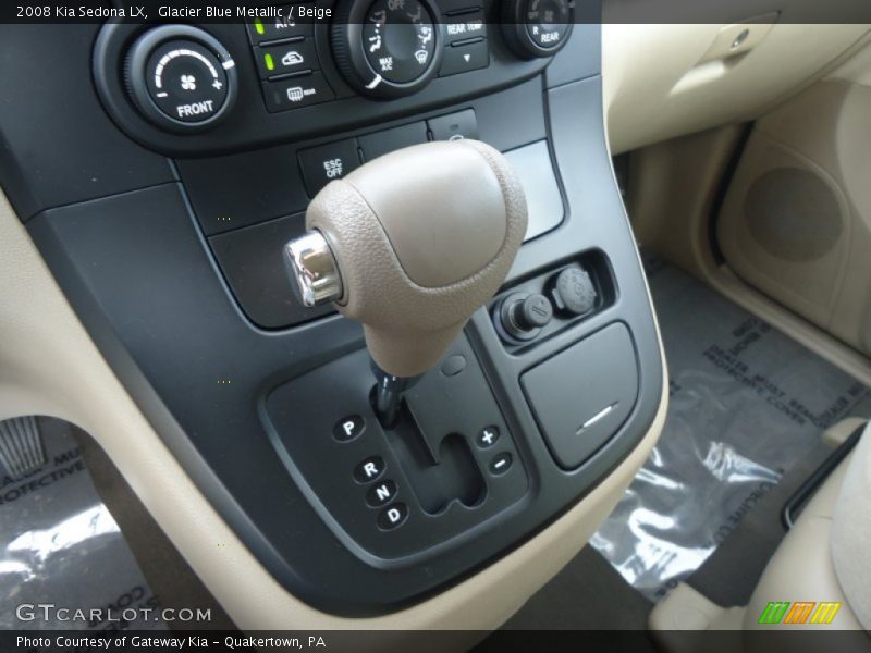 Glacier Blue Metallic / Beige 2008 Kia Sedona LX