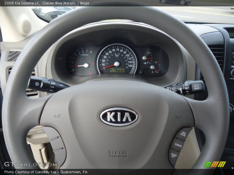 Glacier Blue Metallic / Beige 2008 Kia Sedona LX
