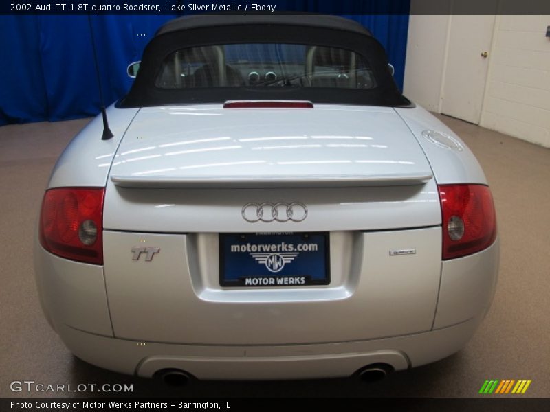Lake Silver Metallic / Ebony 2002 Audi TT 1.8T quattro Roadster