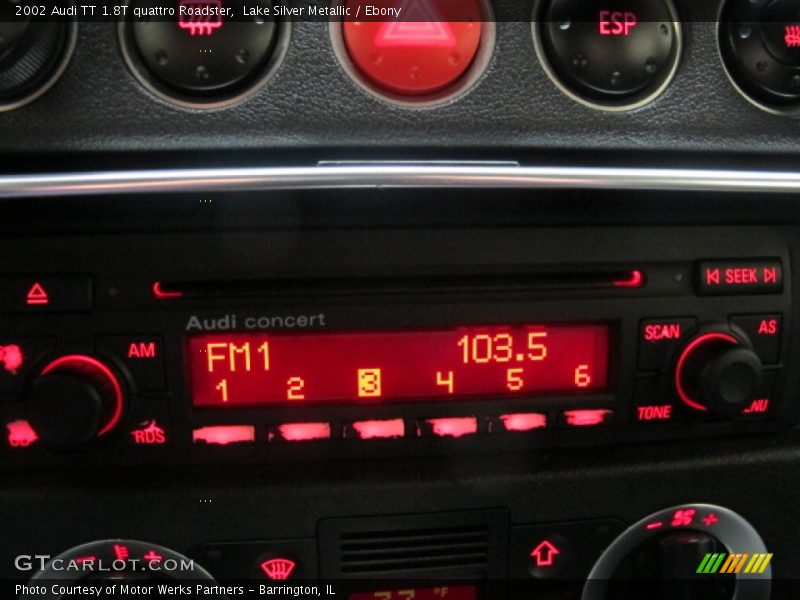 Audio System of 2002 TT 1.8T quattro Roadster