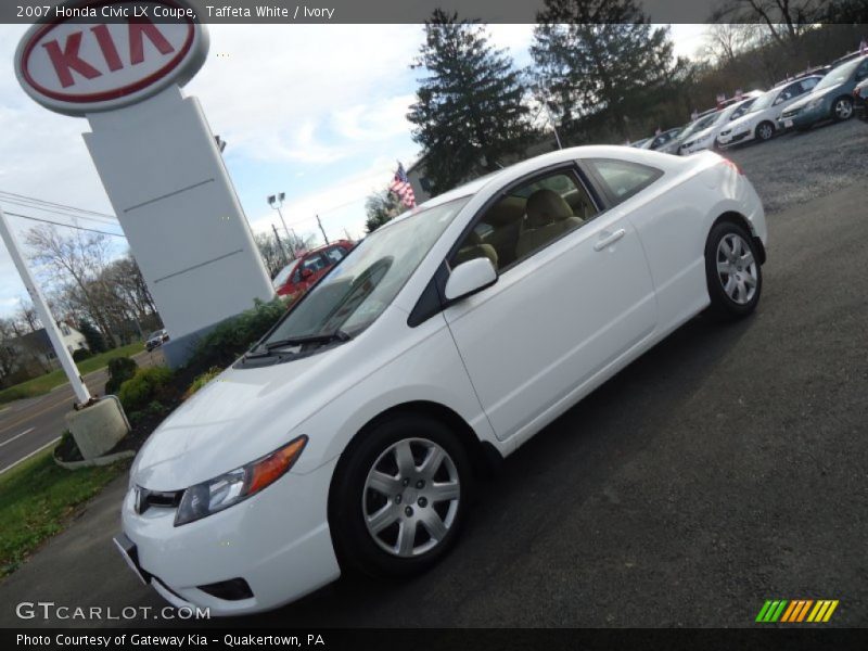 Taffeta White / Ivory 2007 Honda Civic LX Coupe