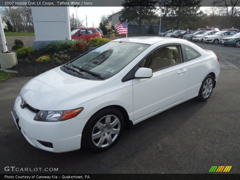 Taffeta White / Ivory 2007 Honda Civic LX Coupe