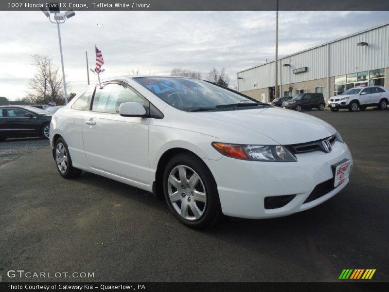 Taffeta White / Ivory 2007 Honda Civic LX Coupe