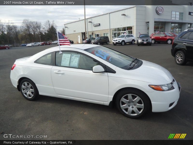 Taffeta White / Ivory 2007 Honda Civic LX Coupe