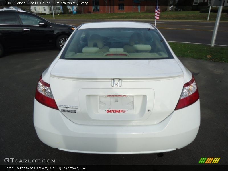 Taffeta White / Ivory 2007 Honda Civic LX Coupe