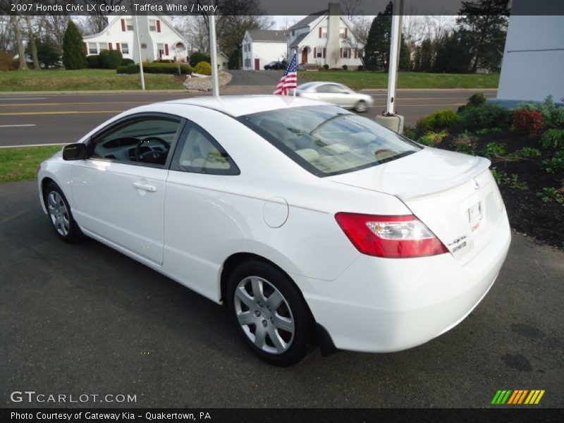 Taffeta White / Ivory 2007 Honda Civic LX Coupe